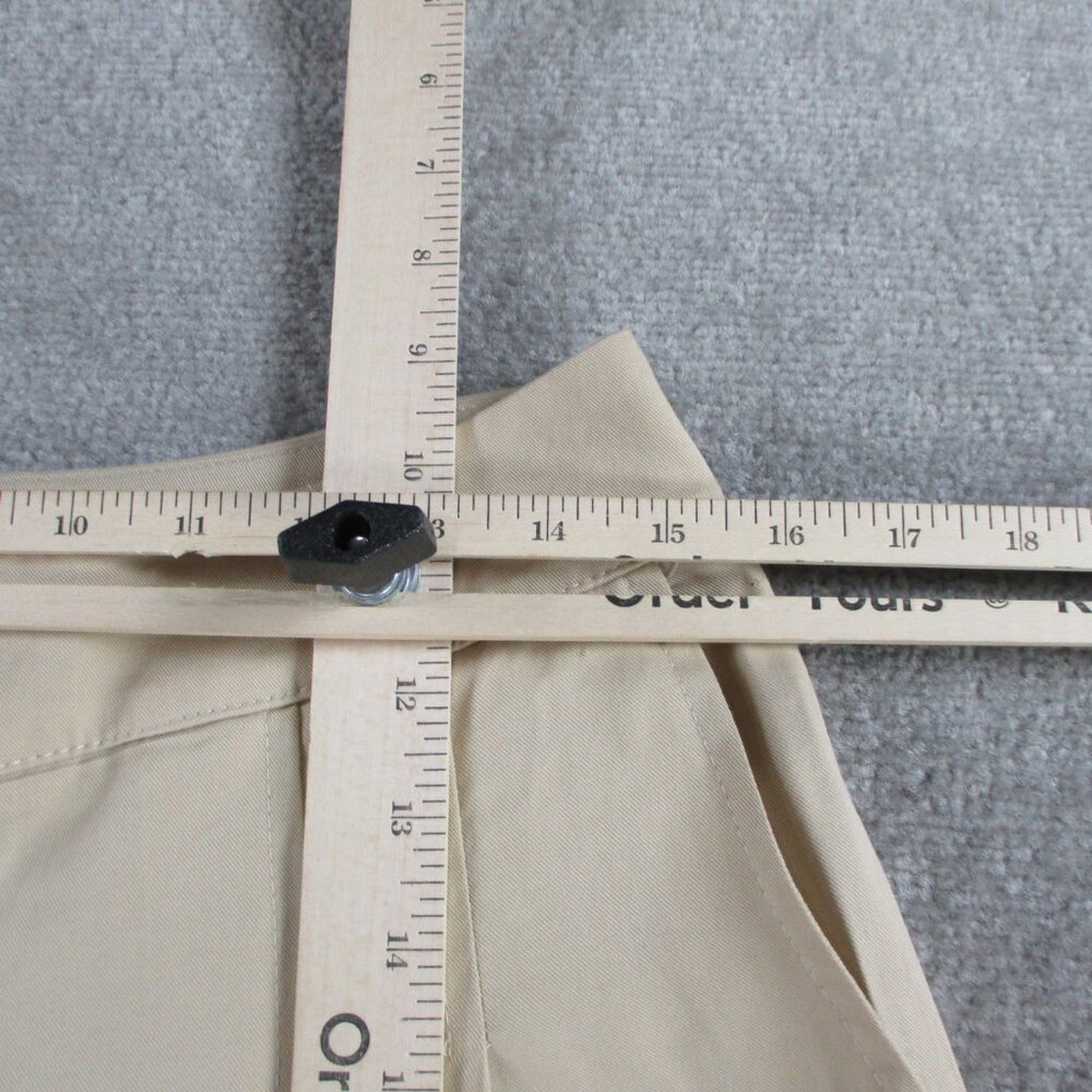 Amadi Wide Leg Pants Womens Medium Khaki Beige Tencel Blend Pleated High Waisted - Picture 6 of 12